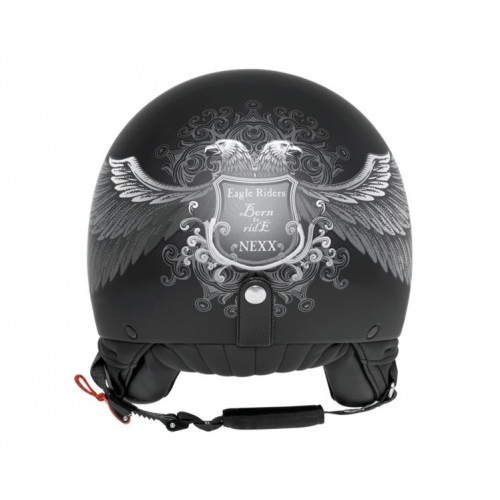 CASQUE JET NEXX X60 EAGLE RIDER BLK/SILVER MT