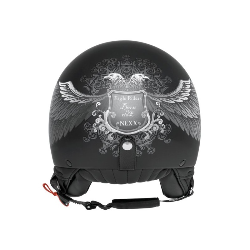 CASQUE JET NEXX X60 EAGLE RIDER BLK/SILVER MT