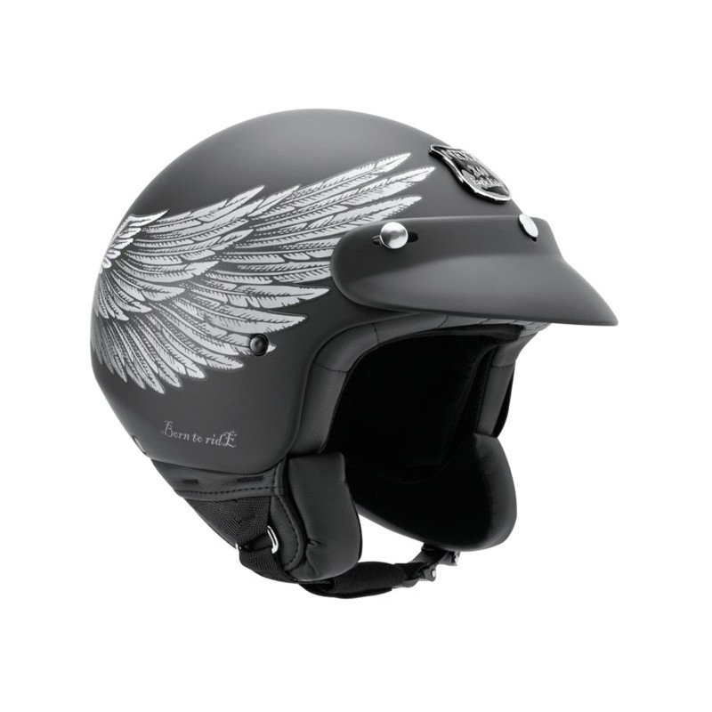 CASQUE JET NEXX X60 EAGLE RIDER BLK/SILVER MT