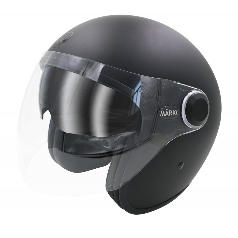 Casque Jet MÂRKÖ Boreal Noir mat