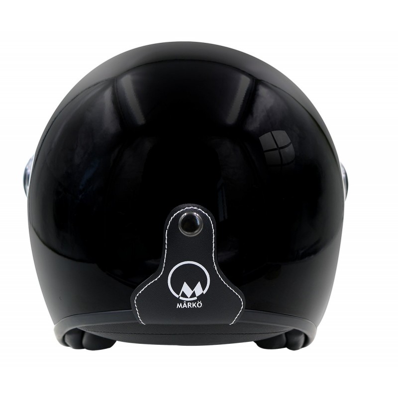 Casque Jet MÂRKÖ Boreal Noir Brillant