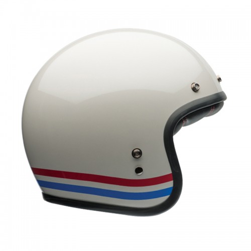 Casque moto Jet Homme BELL Custom 500 stripes pearl