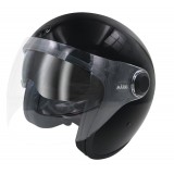 Casque Jet MÂRKÖ Boreal Noir Brillant