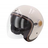 Casque Jet MÂRKÖ Boreal Crème à bandes