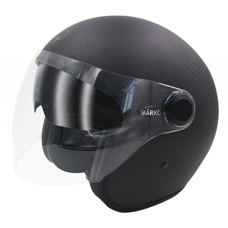 Casque Jet MÂRKÖ Boreal Carbone mat