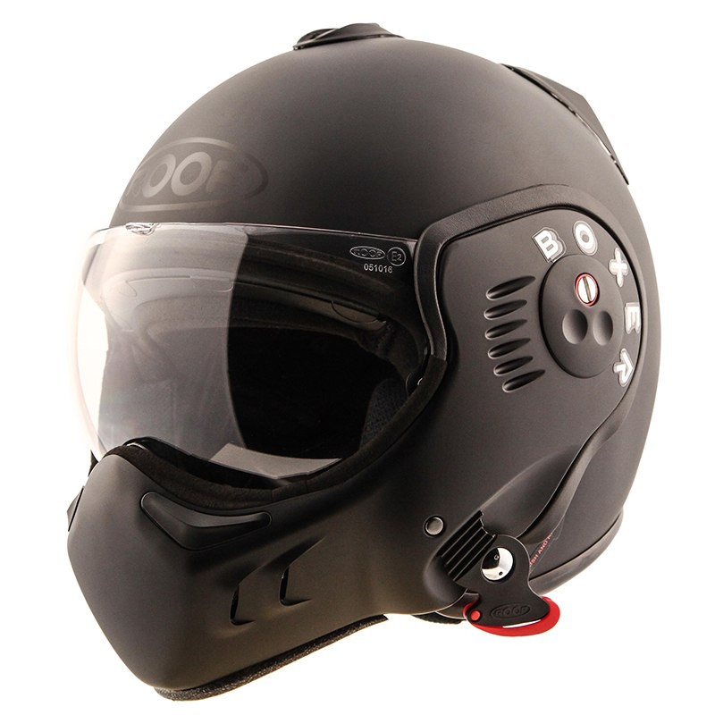 Casque Moto Modulable Ro Boxer V Full Black Roof Noir Mat