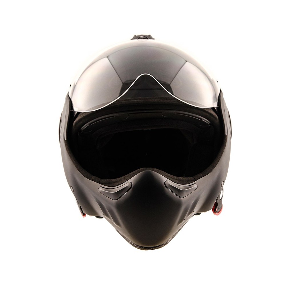 CASQUE MOTO MODULABLE RO5 BOXER V8 FULL BLACK - ROOF (Noir Mat)