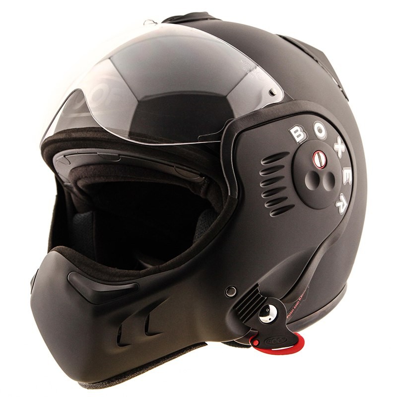 Casque Moto Modulable Ro Boxer V Full Black Roof Noir Mat