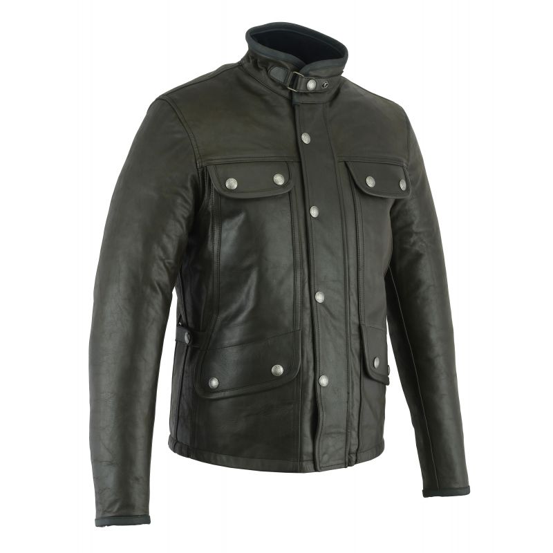 BLOUSON LE MONTE CARLO CUIR (Noir) - ORIGINAL DRIVER