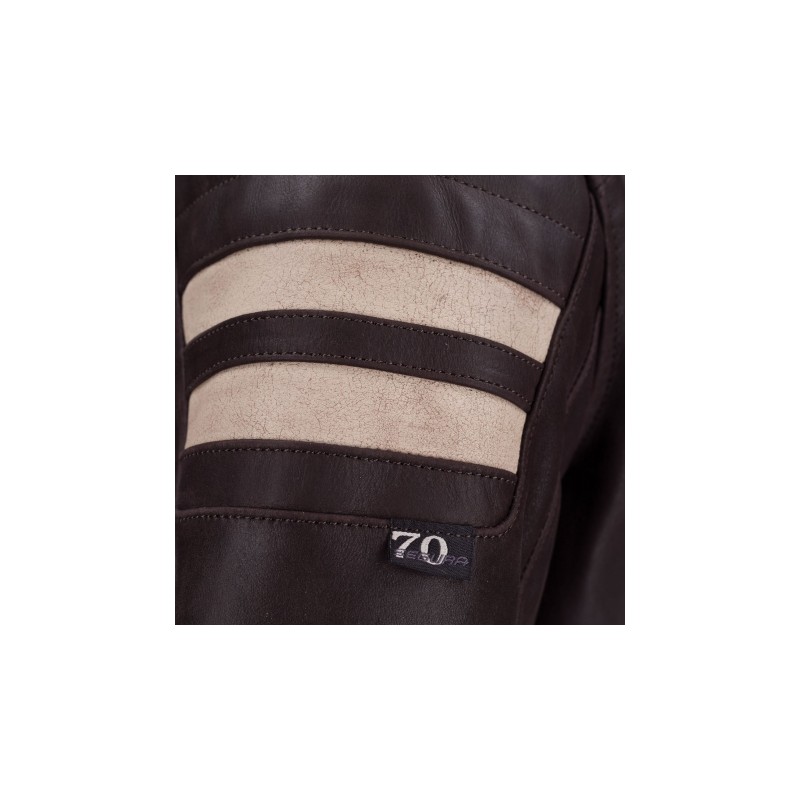 BLOUSON CUIR SEGURA STRIPE