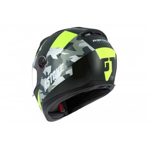 Casque Moto Intégral Astone Gt2 Multi Predator Noir Blanc Vente en Ligne 