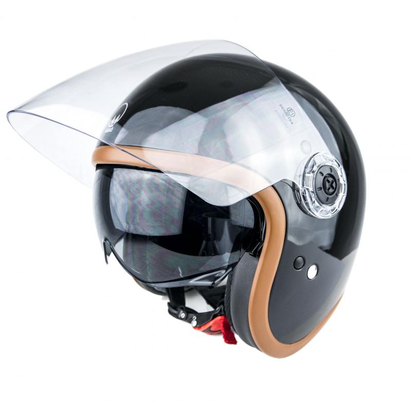 CASQUE JET HERA 2 - MÂRKÖ (Noir/Marron)