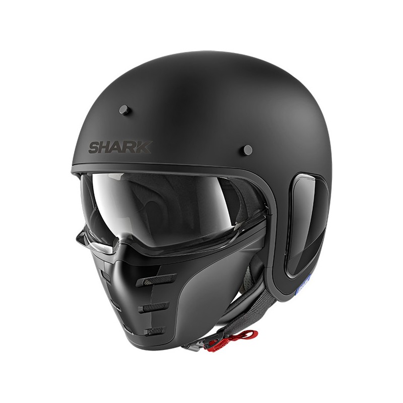 CASQUE S-DRAK BLANK MAT-SHARK