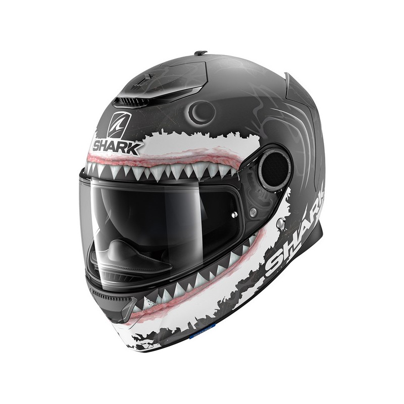 CASQUE SPARTAN 1.2 LORENZO WHT MAT-SHARK