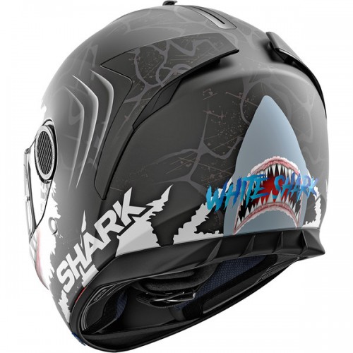 CASQUE SPARTAN 1.2 LORENZO WHT MAT-SHARK