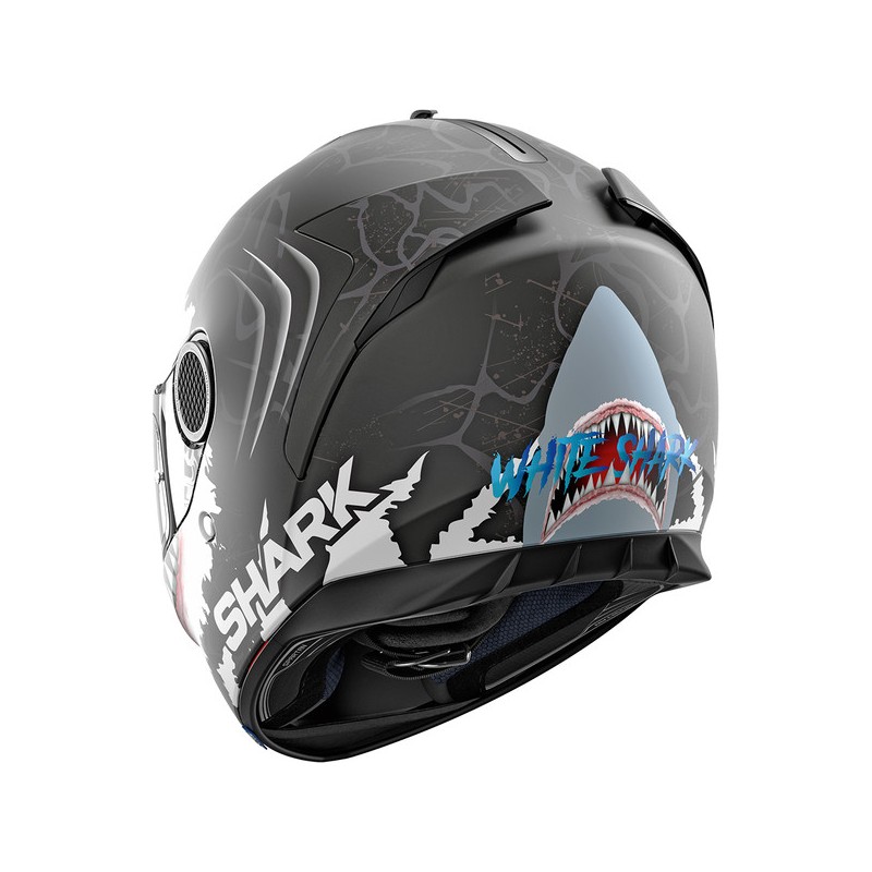 CASQUE SPARTAN 1.2 LORENZO WHT MAT-SHARK