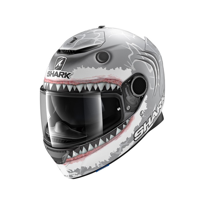 CASQUE SPARTAN 1.2 LORENZO WHT MAT-SHARK