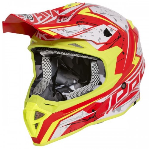 CASQUE MOTO CROSS EXIGE QX2 DECO-PREMIER