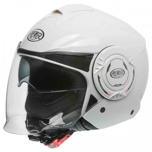 CASQUE MOTO JET COOL U8 BLANC BRILLANT-PREMIER