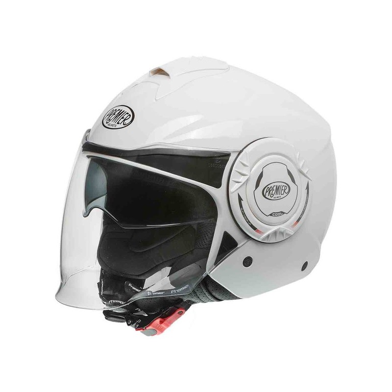 CASQUE MOTO JET COOL U8 BLANC BRILLANT-PREMIER