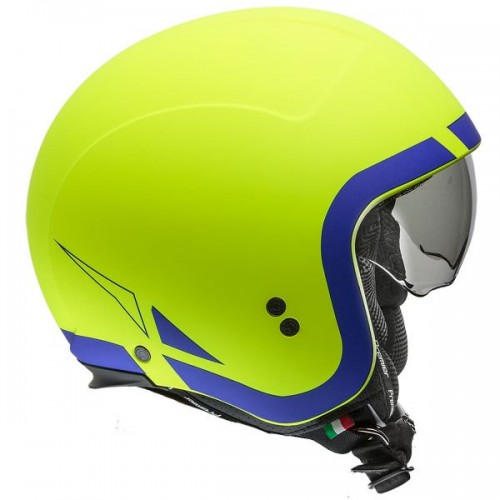 CASQUE MOTO JET ROCKER LNFLUO BM-PREMIER