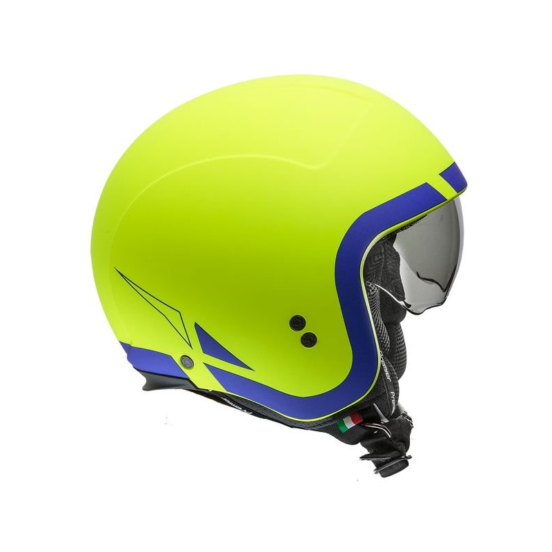 CASQUE MOTO JET ROCKER LNFLUO BM-PREMIER