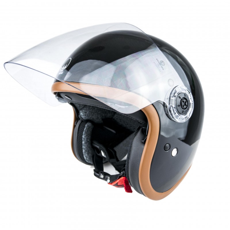 CASQUE JET HERA 2 - MÂRKÖ (Noir/Marron)