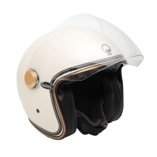 CASQUE MOTO JET BOREAL CREME - MARKO