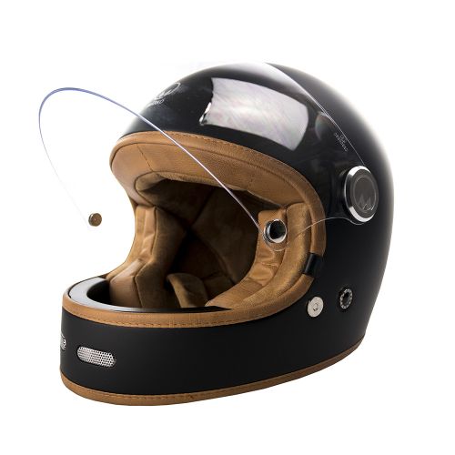 CASQUE INTEGRAL FULL MOON - MÂRKÖ (Noir Mat/Marron)