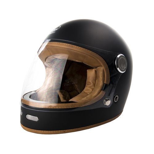 CASQUE INTEGRAL FULL MOON - MÂRKÖ (Noir Mat/Marron)