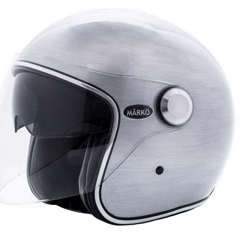 CASQUE MARKO BOREAL SCRATCHED SILVER