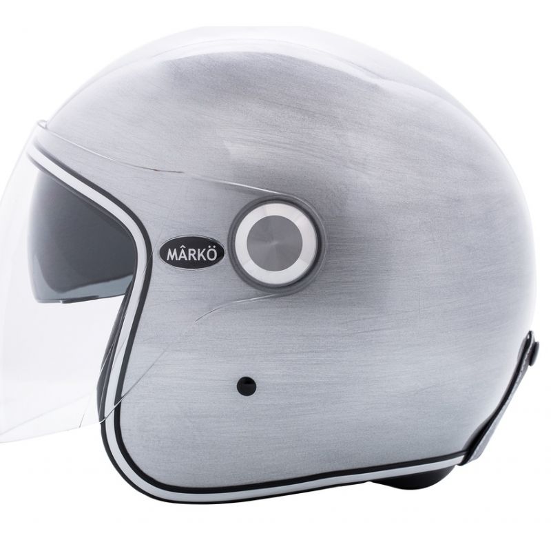 CASQUE MARKO BOREAL SCRATCHED SILVER