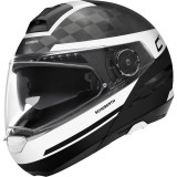 CASQUE C4 PRO CARBON ECE Tempest White-SCHUBERTH