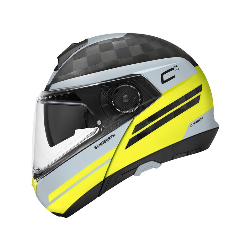 CASQUE C4 PRO CARBON ECE Tempest Yellow-SCHUBERTH