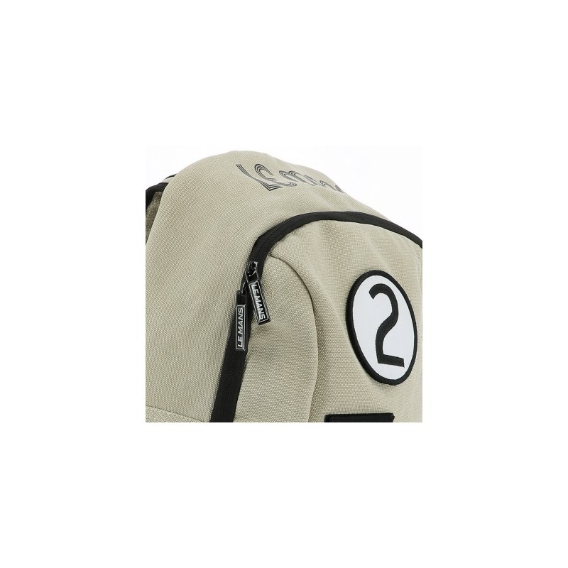 24H Le Mans LEGENDE - Sac à dos coton beige