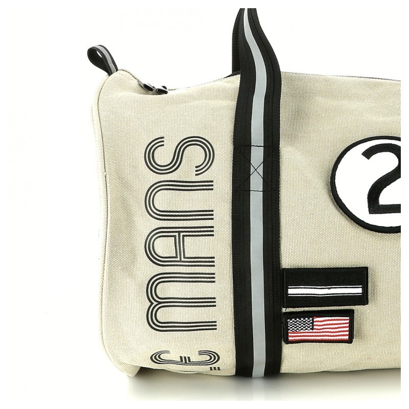 24H Le Mans LEGENDE - Sac forme polochon beige