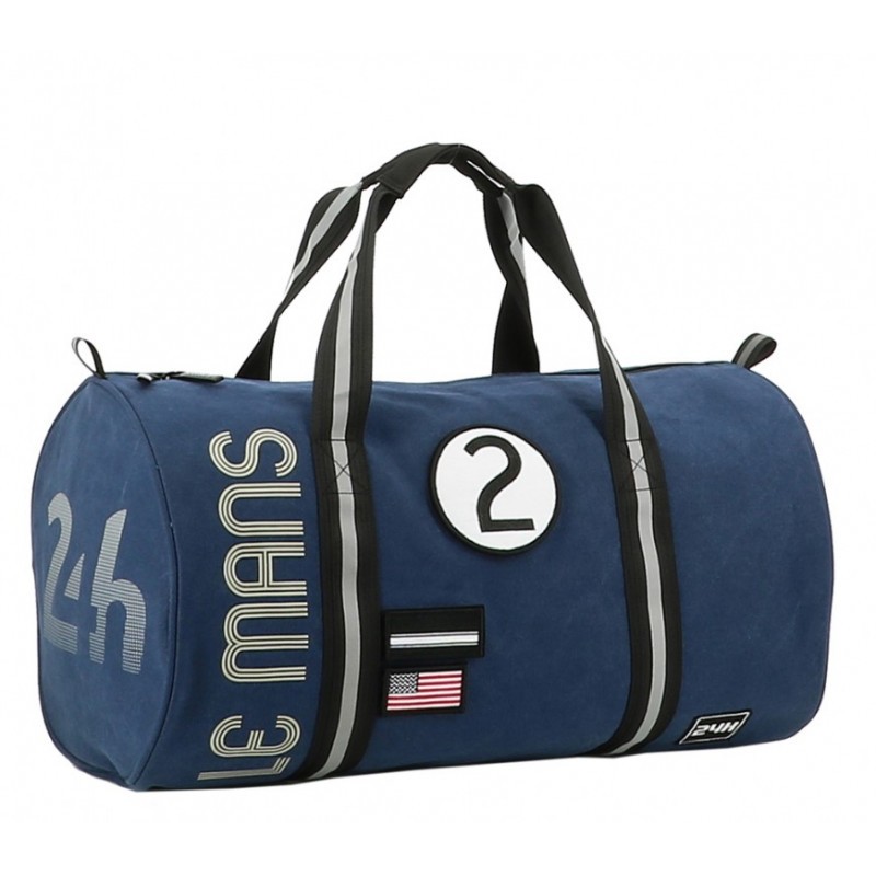 24H Le Mans LEGENDE - Sac forme polochon bleu