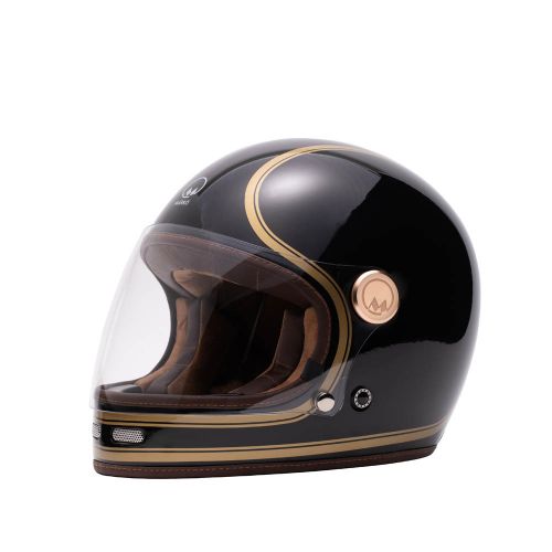 CASQUE INTEGRAL FULL MOON - MÂRKÖ (Noir/Or)