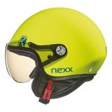 Casque moto jet enfant IXS HX109 KID blanc casque pour enfant moto side car