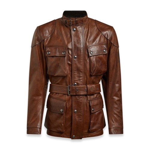 VESTE TRIALMASTER PRO CUIR BURNT CUERO-BELSTAFF