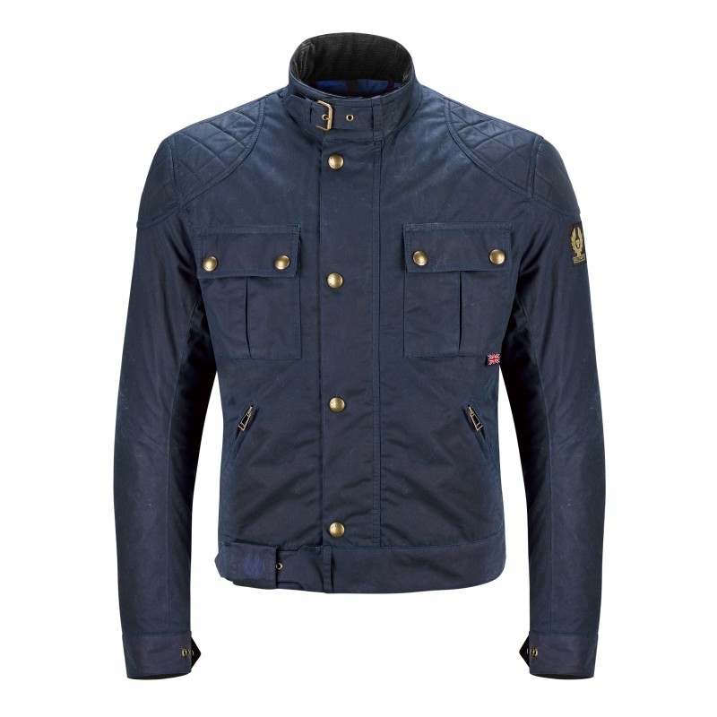 BLOUSON Belstaff BROOKLANDS WAX8oz NAVY BLUE