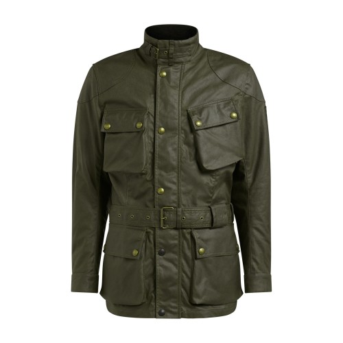 VESTE TRIALMASTER PRO WAX10OZ OLIVE GREEN-BELSTAFF