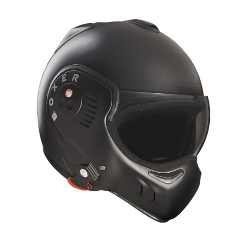 CASQUE MODULABLE BOXER V8 FULL BLACK-ROOF