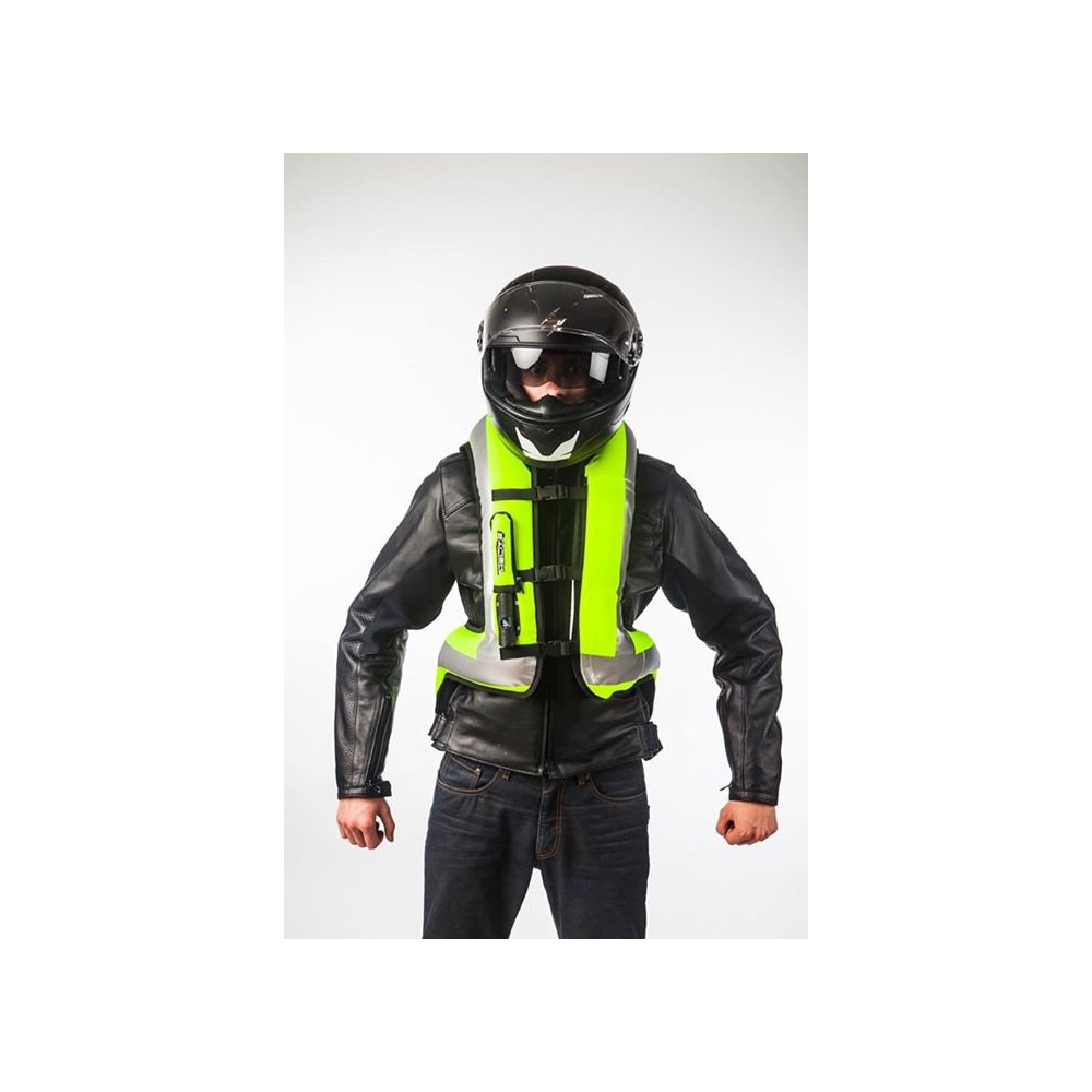 Gilet airbag moto Helite Airnest Turtle Fluo High Visibility