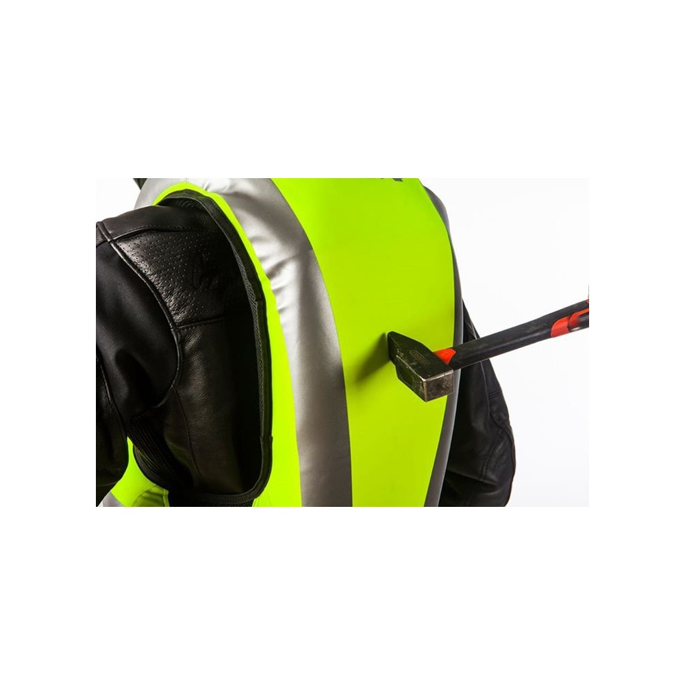 Gilet Airbag moto Hi-Vis (fluo) HELITE TURTLE Electronique - Tech2Roo