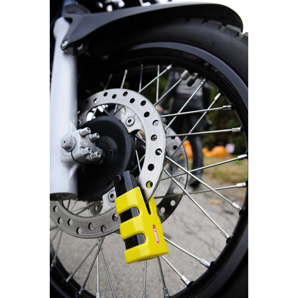 Antivol Bloque-disque ABUS 77 Granit Sledg grip yellow sur Speedwear