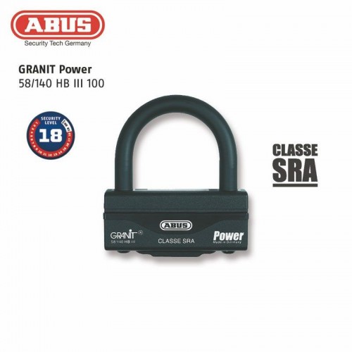 Antivol U + chaîne ABUS 58HB3+12KS80L