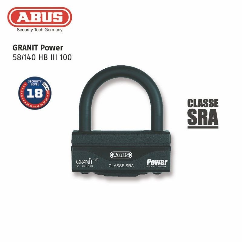 Antivol U + chaîne ABUS 58HB3+12KS80L