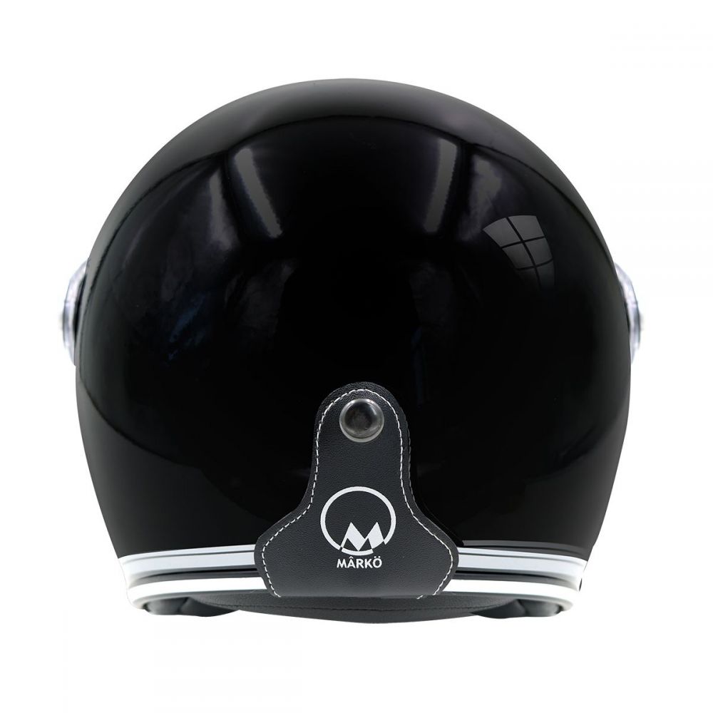 CASQUE MOTO JET LE PETIT BD BLACK CHROMEDXL Noir Chromé