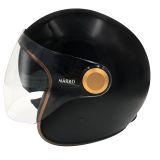 Casque Moto Jet BOREAL -MÂRKÖ (Black/Gold)